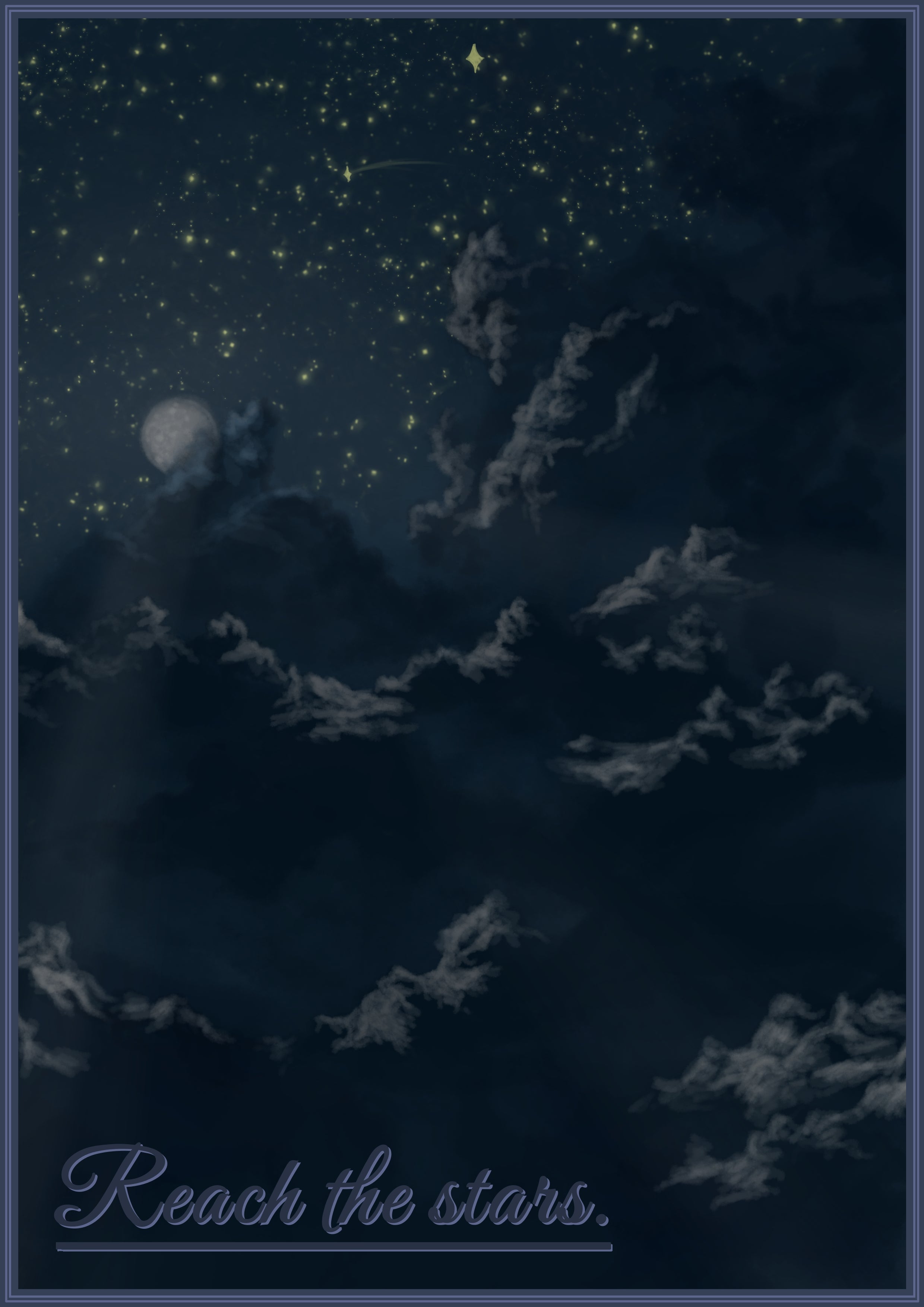 Plakat REACH THE STARS.